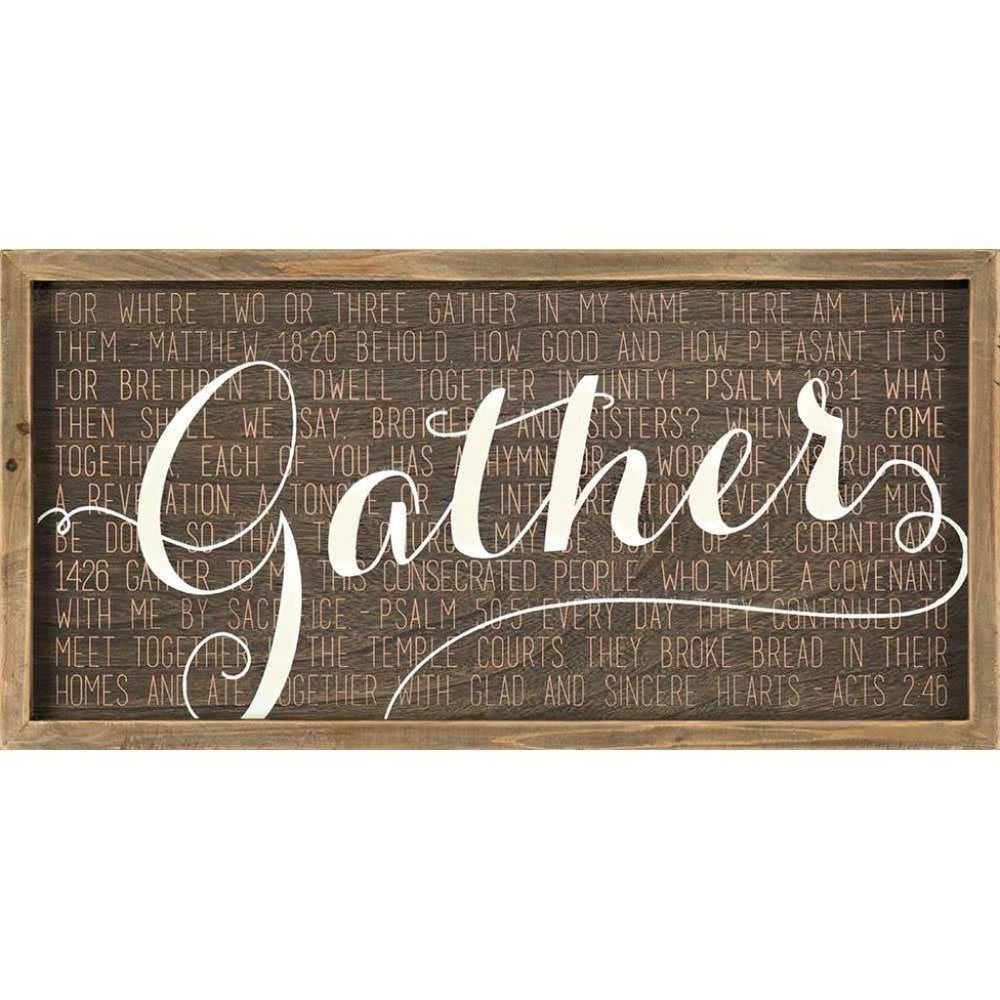 Gather Wall Plaque